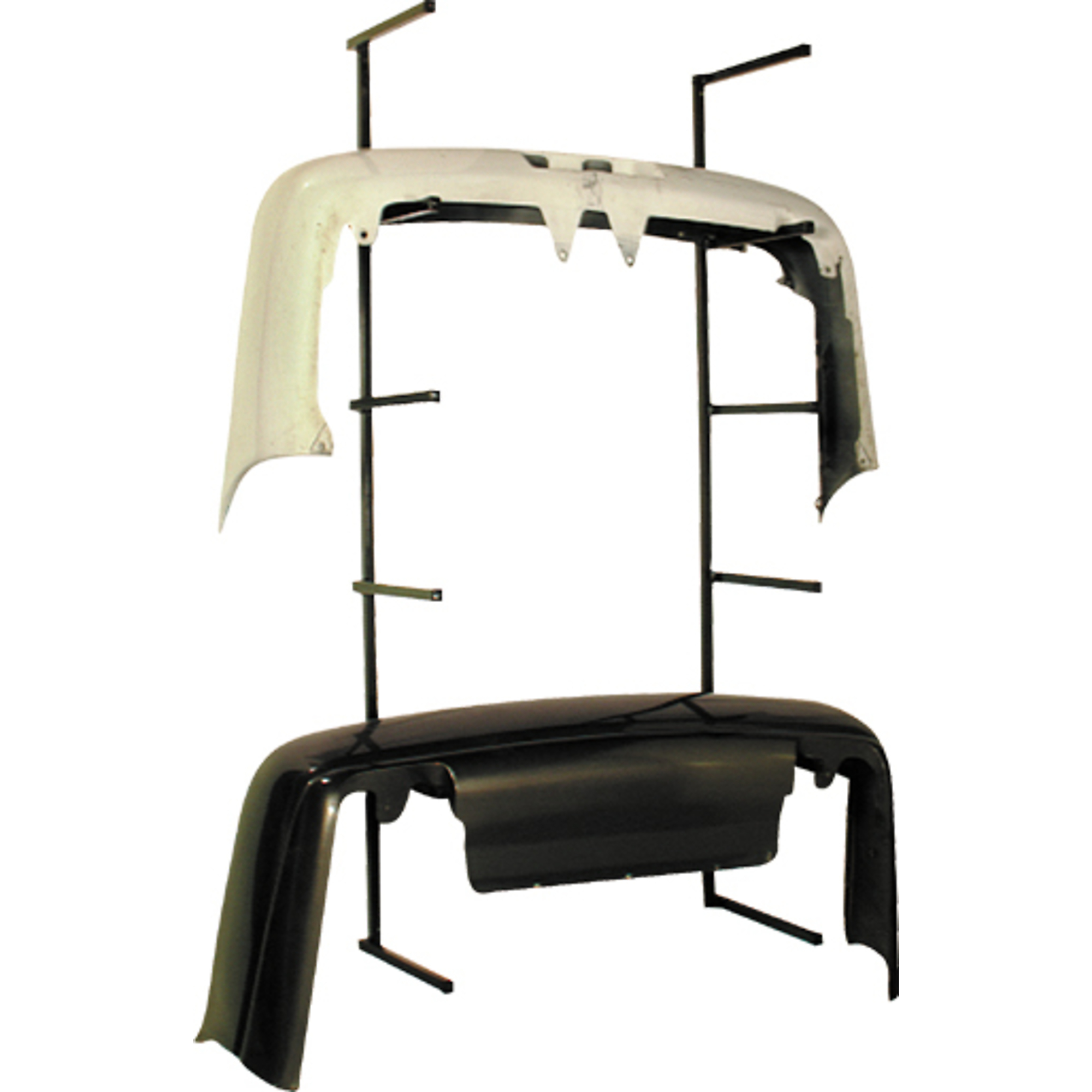 Keysco Bumper Storage Rack — Wall-Mounted, Holds Up to 6 Bumpers, a body shop must to keep clear floor space 1in. Steel Tubing, 18in. Arms, Model# 77784
